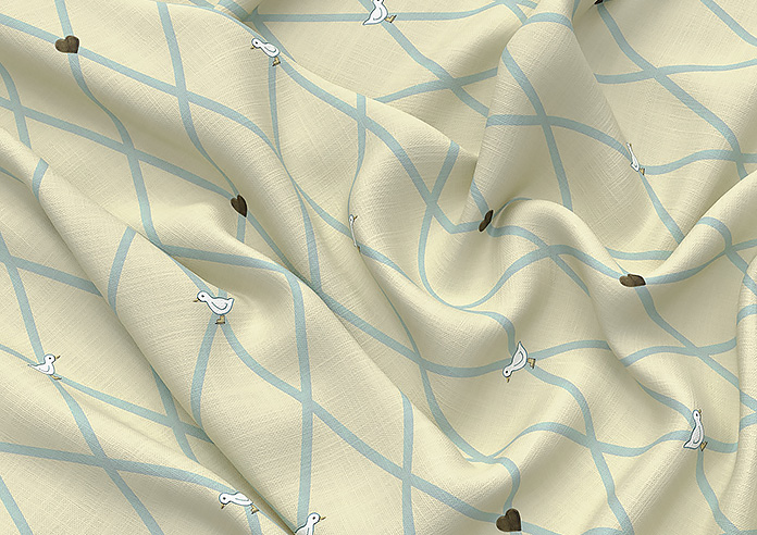 Puddle Down, Trellis Shell - Twist&Fit Roman Blind - Image 4